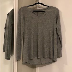 Grey long sleeve T-shirt